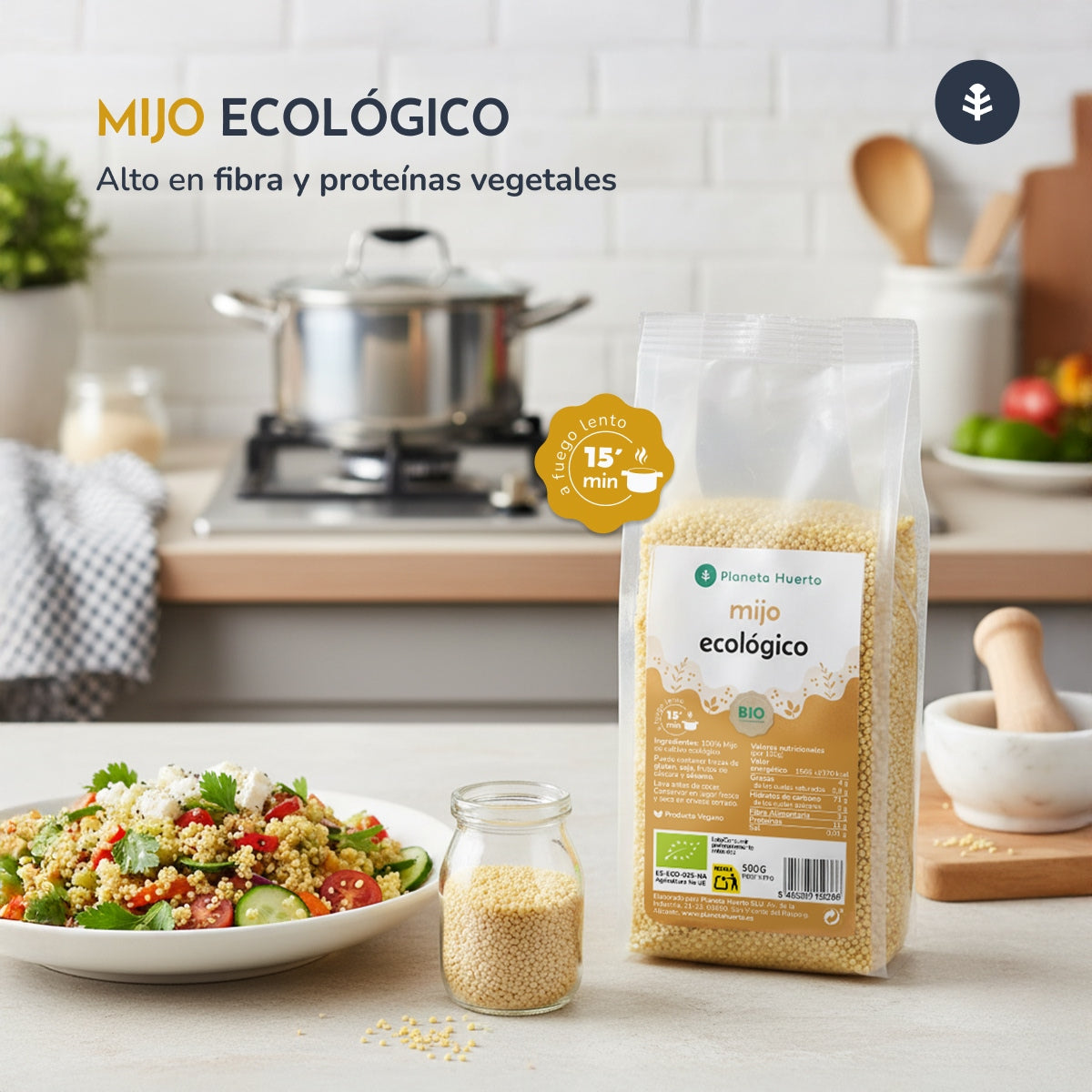 Miglio decorticato ECO Planeta Huerto 500 g