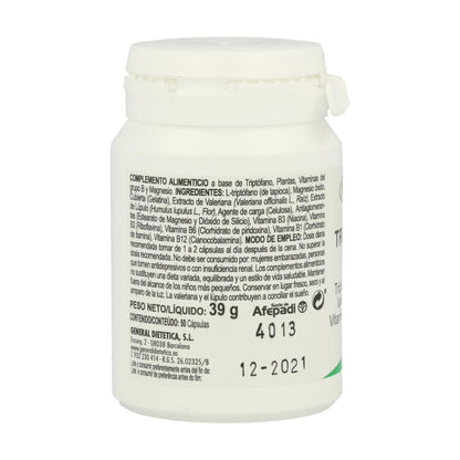 Tryptofaan Plus met magnesium, valeriaan en B-vitamines Integralia, 50 capsules