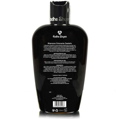 Shampoo colorante castano all'henné Radhe Shyam 250 ml