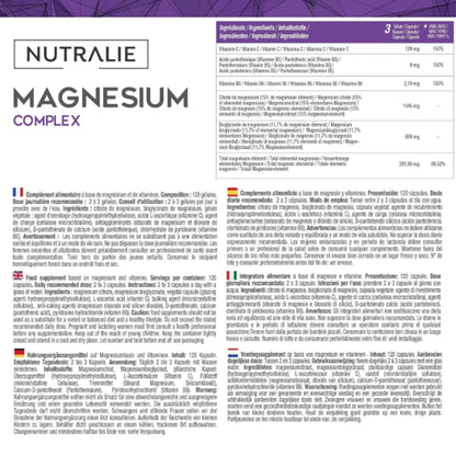 Nutralie Magnesium met Bisglycinaat en Citraat 120 capsules