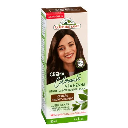 Corpore Sano chestnut henna cream for grey hair, 80 ml