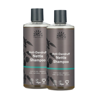Confezione da 2 shampoo antiforfora all'ortica Urtekram 500 ml