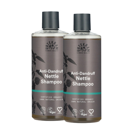 Pack 2 x Shampooing anti-pelliculaire à l'ortie Urtekram 500 ml