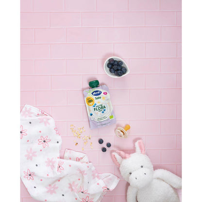 Saszetka Nutri Flora o smaku bananowym, jagodowym, jogurtowym i owsianym 100 g Hero Solo