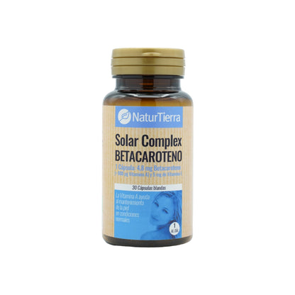 Zonnebrandcomplex betacaroteen, 30 zachte capsules. NaturTierra