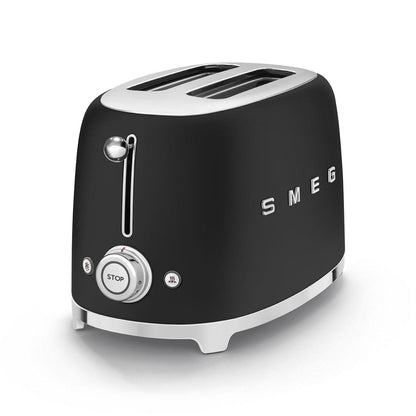 Toaster SMEG 2 Schlitze 50's Style schwarz Nego Mate