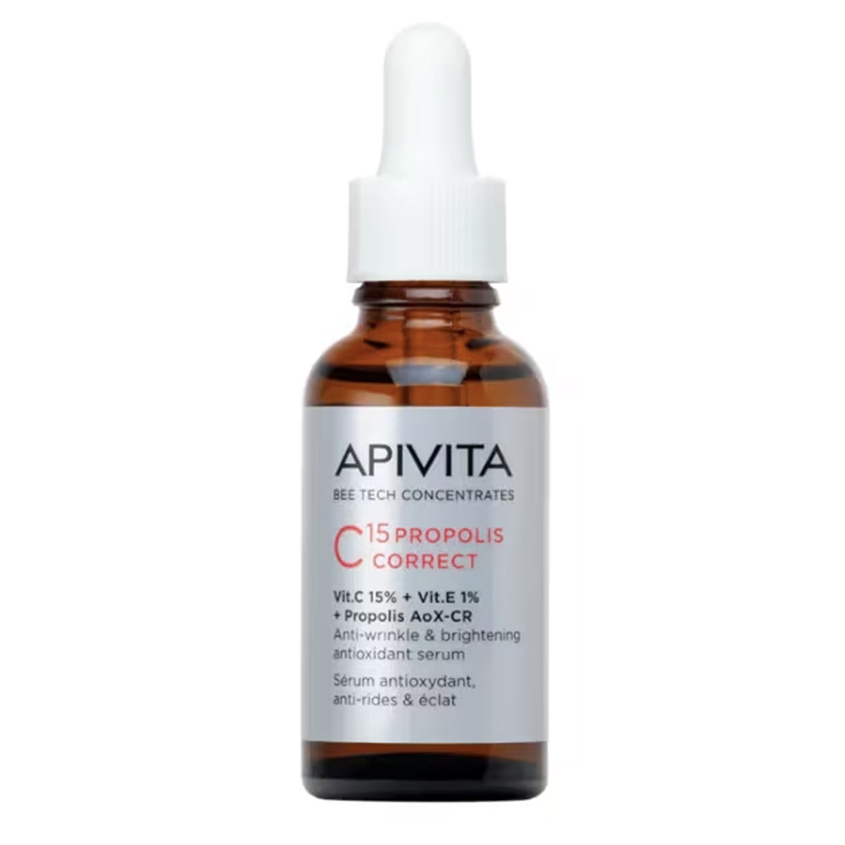 Korrigerande serum C15 Propolis Antioxidant, Antirynk och uppiggande 30 ml