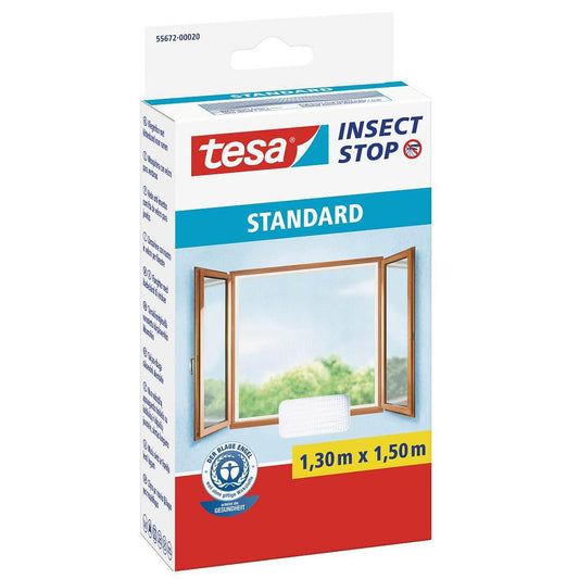 Malla mosquitera ventanas Standard blanca 1,3m x 1,5m Tesa