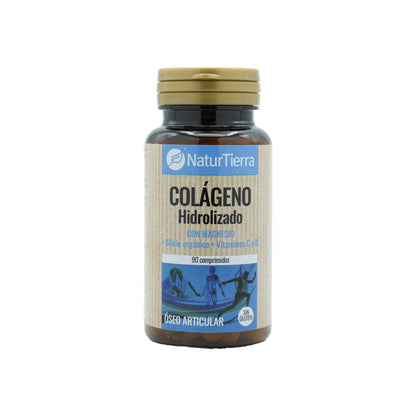 Hydrolysed collagen with magnesium + organic silicon + calcium + vitamins C and D, 90 tablets. NaturTierra