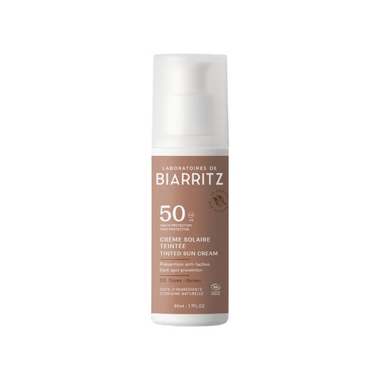 Ansiktskräm med solskyddsfaktor 50 Alga-Gorria & aloe vera Bio, Laboratorios Biarritz, 50 ml