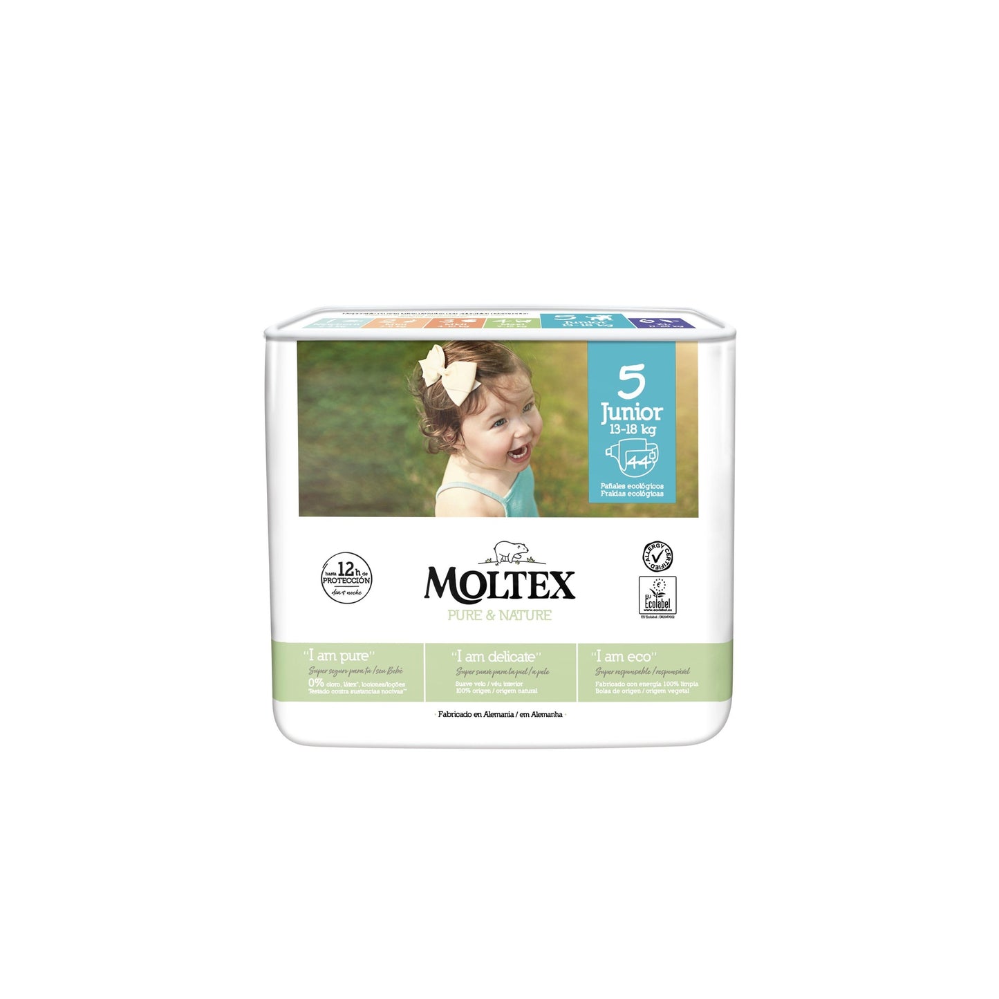 Pannolini Moltex Pure & Nature T5 (13-18 kg), 44 pezzi