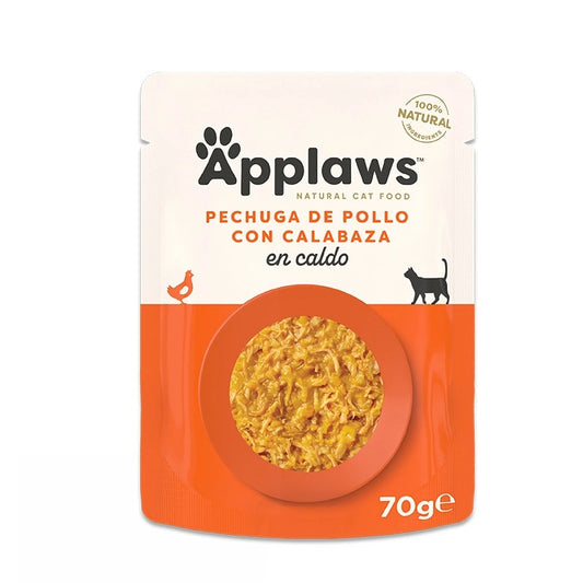 Applaws Cat Bustina 70 g Pollo con zucca cibo umido per gatti Grain free naturale