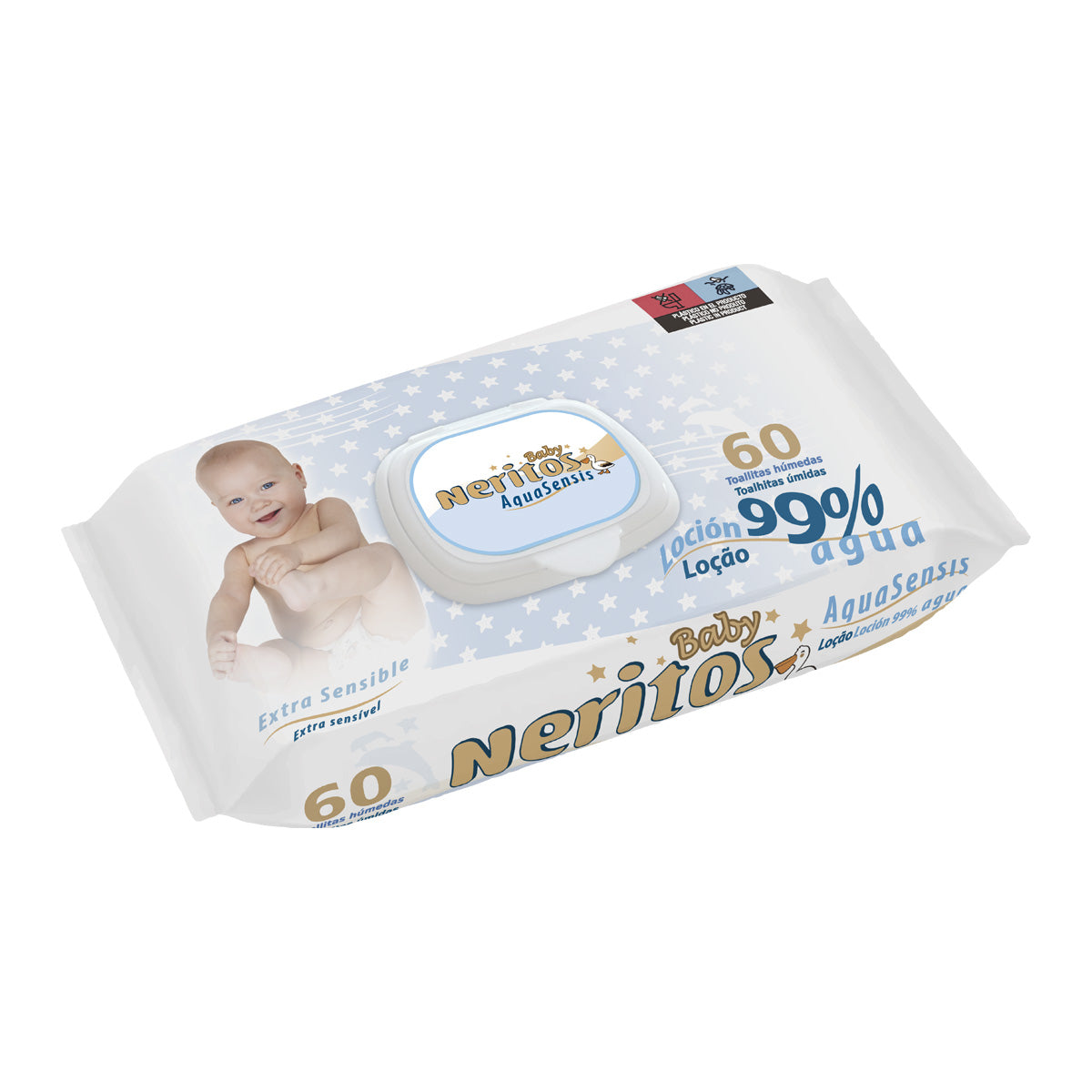 Neritos Baby Aquasensis våtservetter 60 st