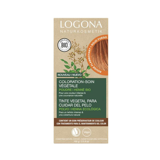 Logona intense copper vegetable dye (flamered) 2 x 50 g
