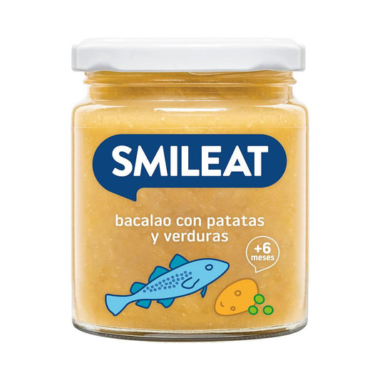 Petit pot BIO de légumes écologiques à la morue Smileat 230 g