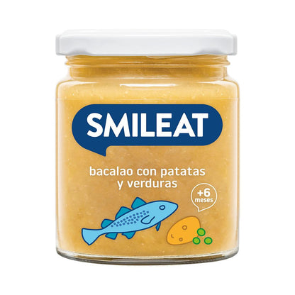 Pakket biologische vlees- en vispotjes Smileat 4 stuks van 230 g