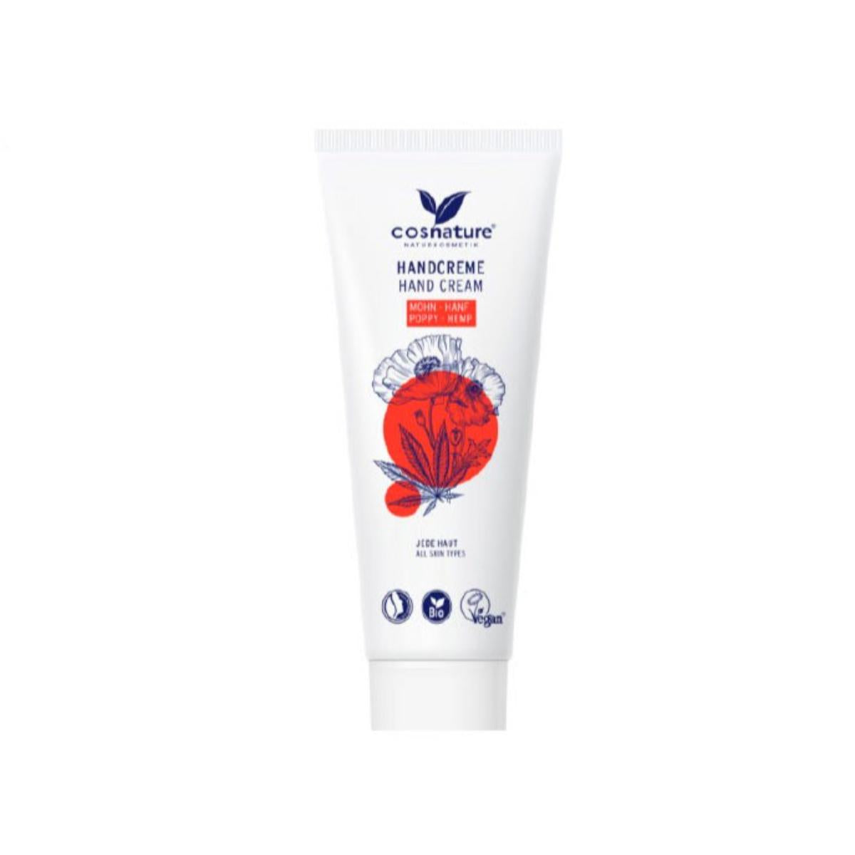 Organic Poppy & Hemp Hand Cream Cosnature 75 ml