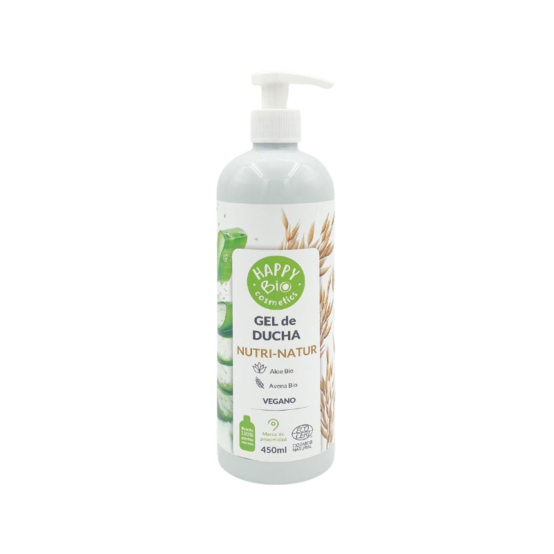 Gel douche Nutri-natur Aloe Vera et Avoine BIO HappyBio 450 ml