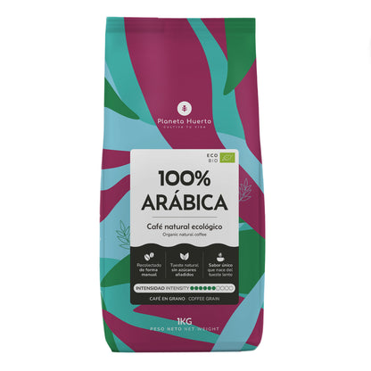 Eco 100% Arabica koffiebonen Planeta Huerto 1 kg