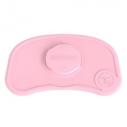 Mini obrus z przyssawką + antypoślizgowy talerz Click-Mat Twistshake Pastelowy róż