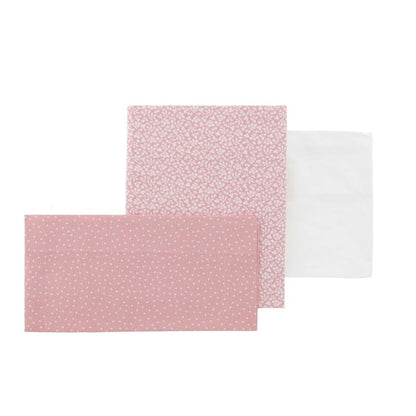 Lakenset voor wieg 3-delig Cuna 60 Forest Cambrass Forest Rosa