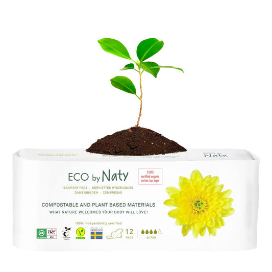 Super sanitary pads, Naty, 12 units