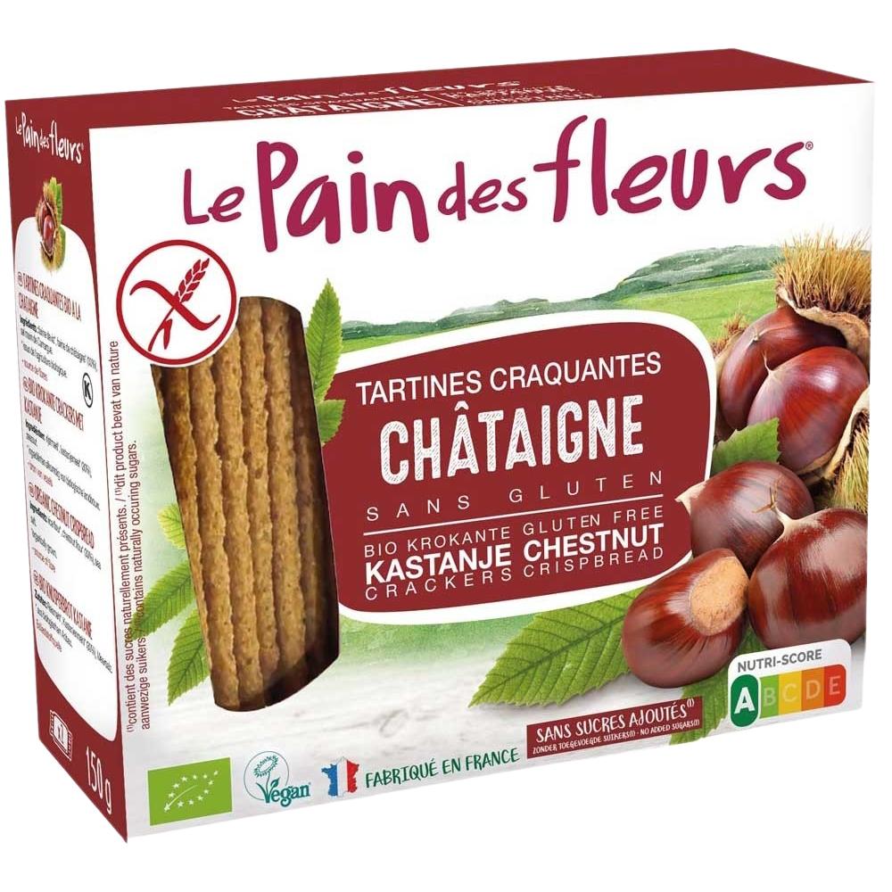 Pain de fleurs croustillant aux châtaignes bio 150 g