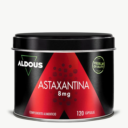 Astaxanthine naturelle pure 8 mg, 160 mg Huile riche en astaxanthine Aldous Bio 120 perles