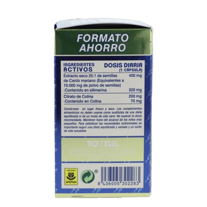 Ostropest plamisty w opakowaniu ekonomicznym, Tongil, 80 kapsułek