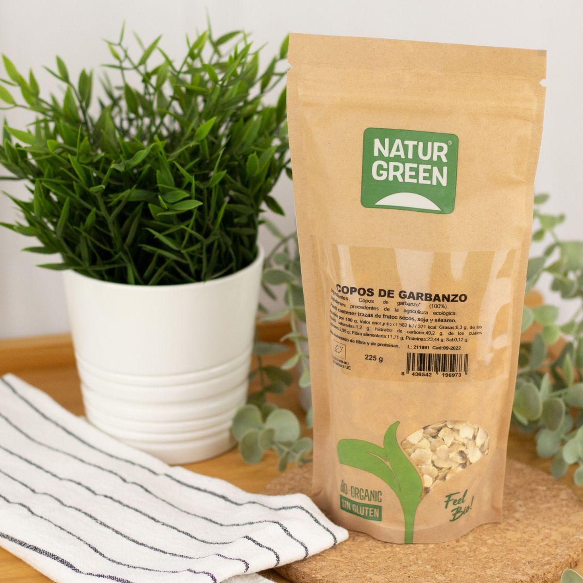 Kikärtsflingor BIO Naturgreen 225 g