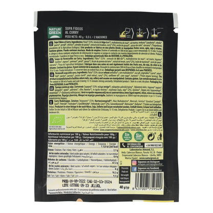 Sopa Fideos al curry Naturgreen, 40g