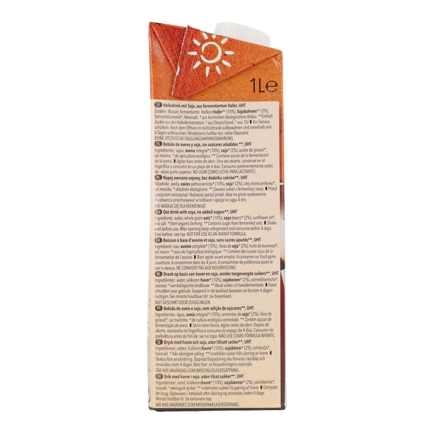 6er-Pack Natumi Bio-Haferdrink Barista 1 l