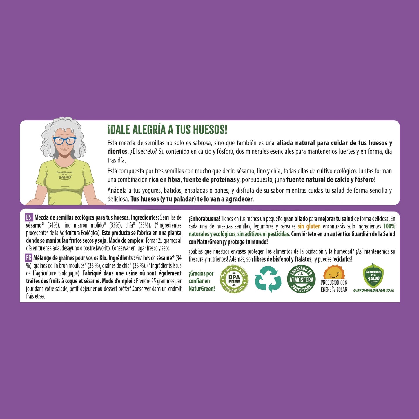 Mieszanka nasion SmartMix dla kości Bio Naturgreen 175 g