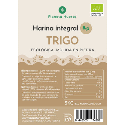 Weizenvollkornmehl Eco Planet Garden 5 Kg