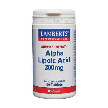 Acide alpha-lipoïque 300 mg Lamberts, 90 comprimés