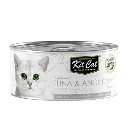 Kit Cat Dosenaufstecker – Thunfisch & Sardellen 80 g Nassfutter für Katzen