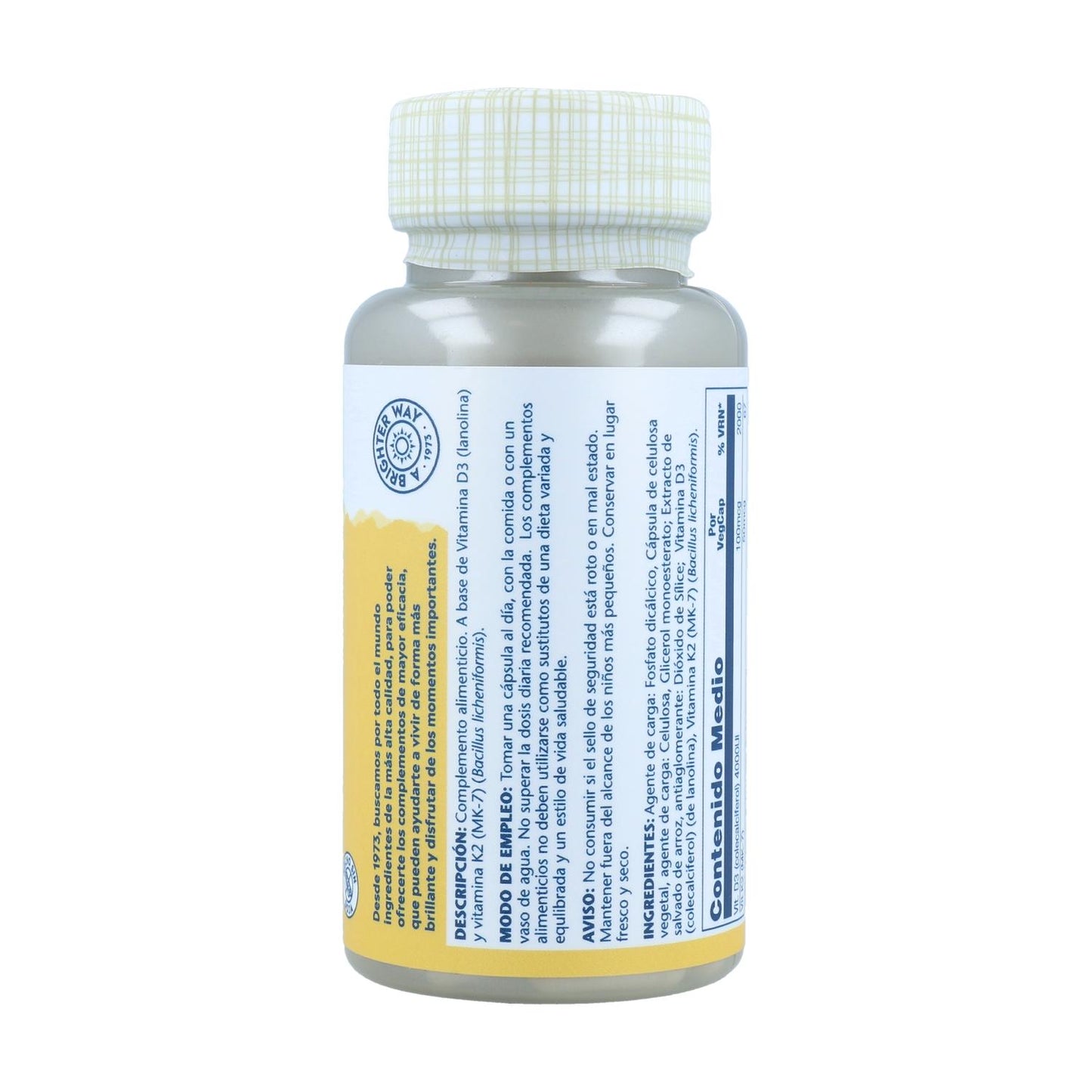 Solaray Vitamin D3-K2 60 capsules