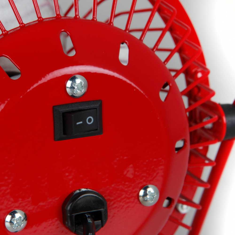 USB-bordsfläkt röd PW 1021 Orbegozo 10 cm