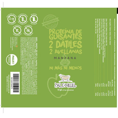 Barretta energetica mela, datteri e nocciole Paleobull 55 g