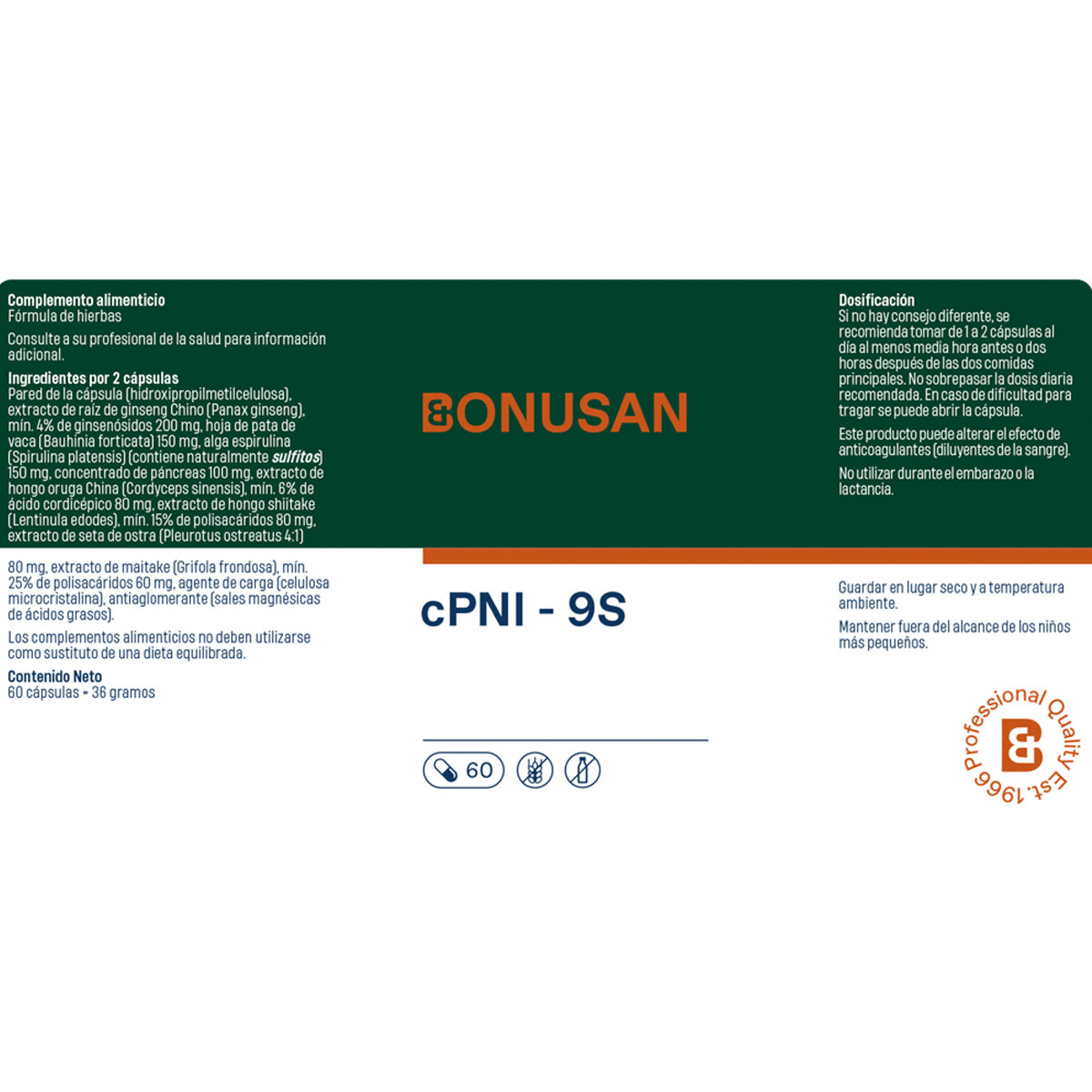 Bonusan cPNI – 9S 60 Kapseln