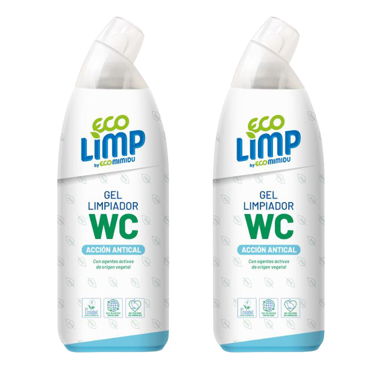 Lot de 2 x Gel nettoyant WC écologique Mimidu 750 ml