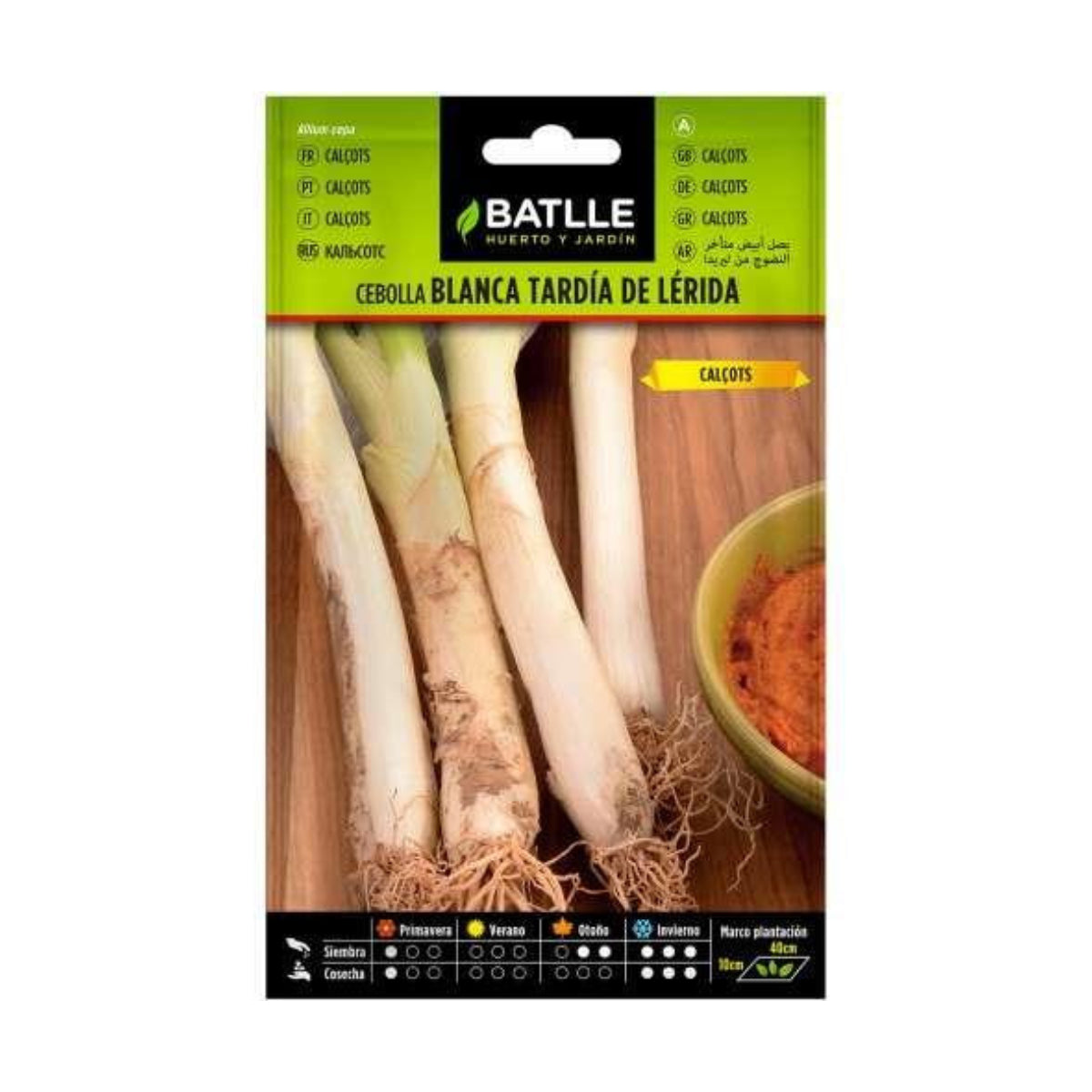 Semi di calçots Cipolla bianca tardiva di Lérida Batlle