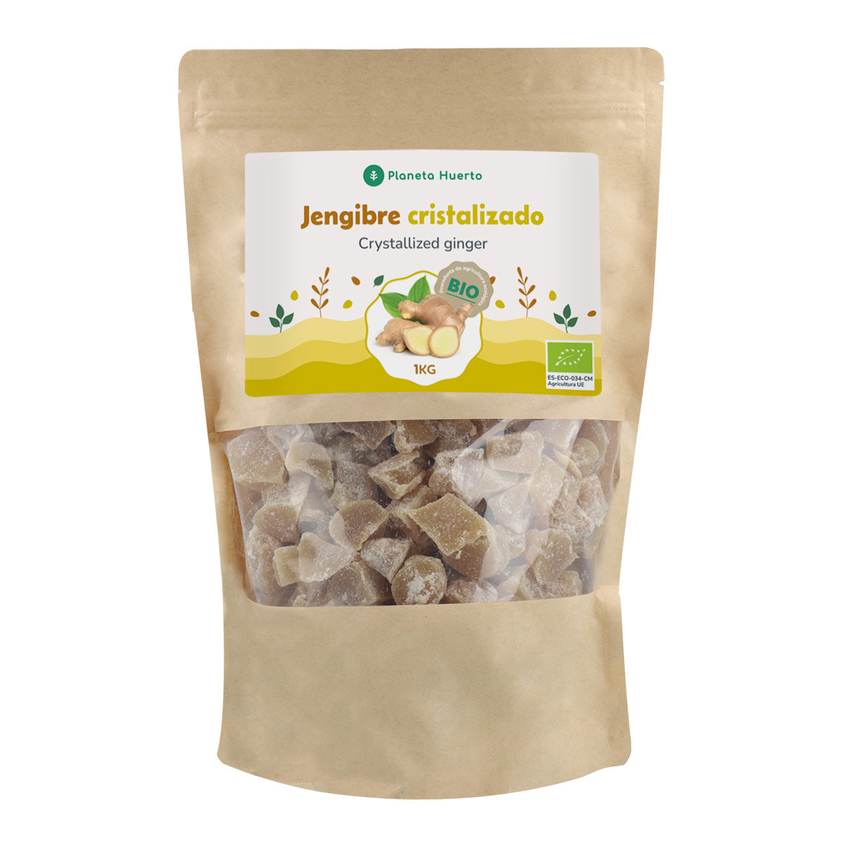 Ginger crystallised ECO Planeta Huerto 1 kg