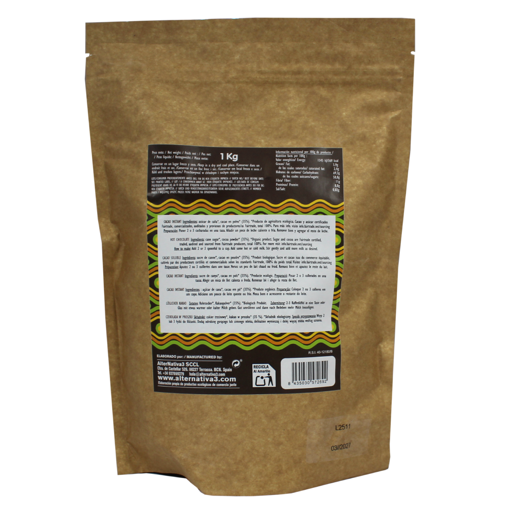 Cacao instantané bio Alternativa 1 kg
