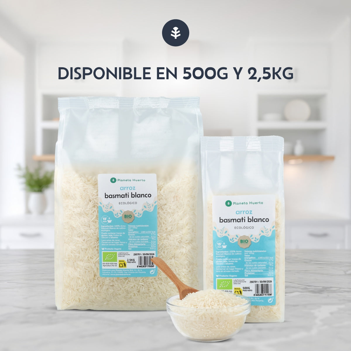 Ryż Basmati Biały ECO Planeta Huerto 500 g