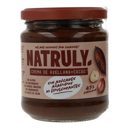 Pakket van 6 Natruly cacao- en hazelnootpasta 285 g