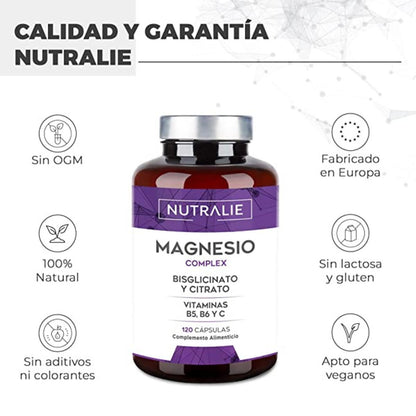 Nutralie Magnesium met Bisglycinaat en Citraat 120 capsules