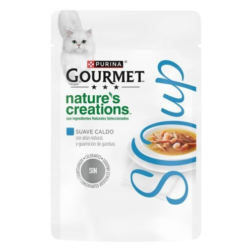 GOURMET Nature's Creations Zuppa tonno naturale con contorno di gamberetti 40 g