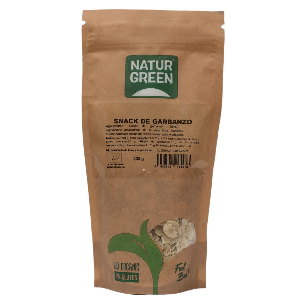 Kikärtsflingor BIO Naturgreen 225 g