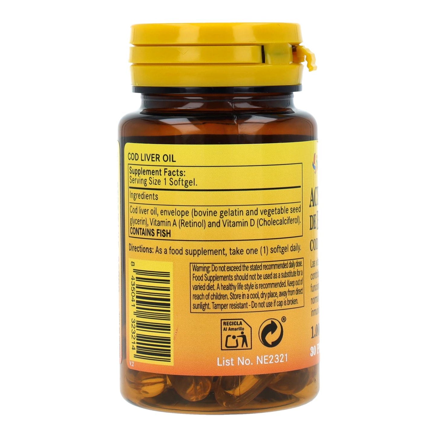 Cod liver oil 1000 mg 30 capsules